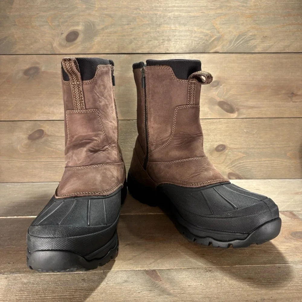 ll bean storm chaser 5 mens size 10 shoes brown leather waterproof boots
